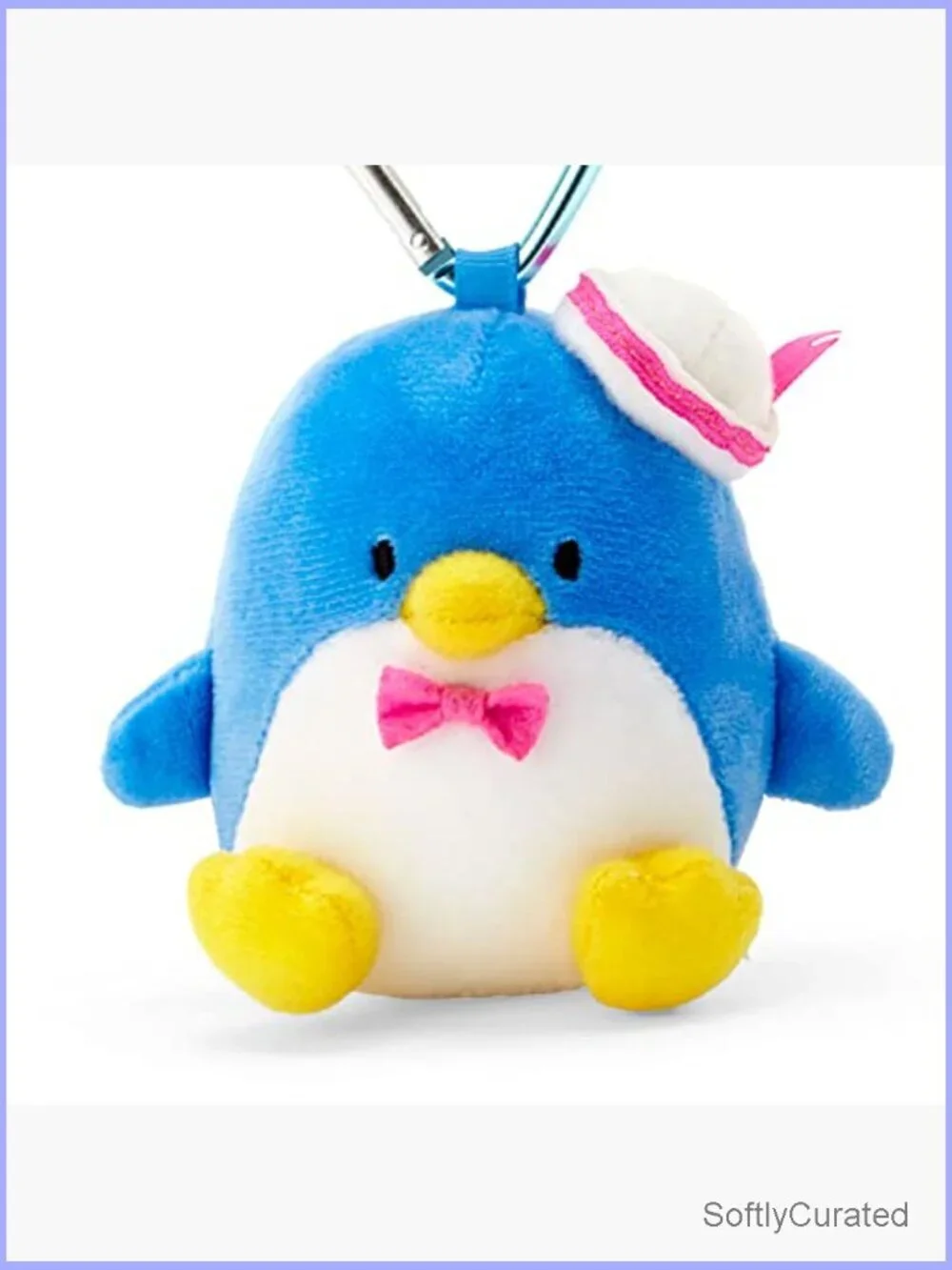 Sanrio Mini Mascot Holder Keychain 2023 Tuxedo Sam Plush Charm